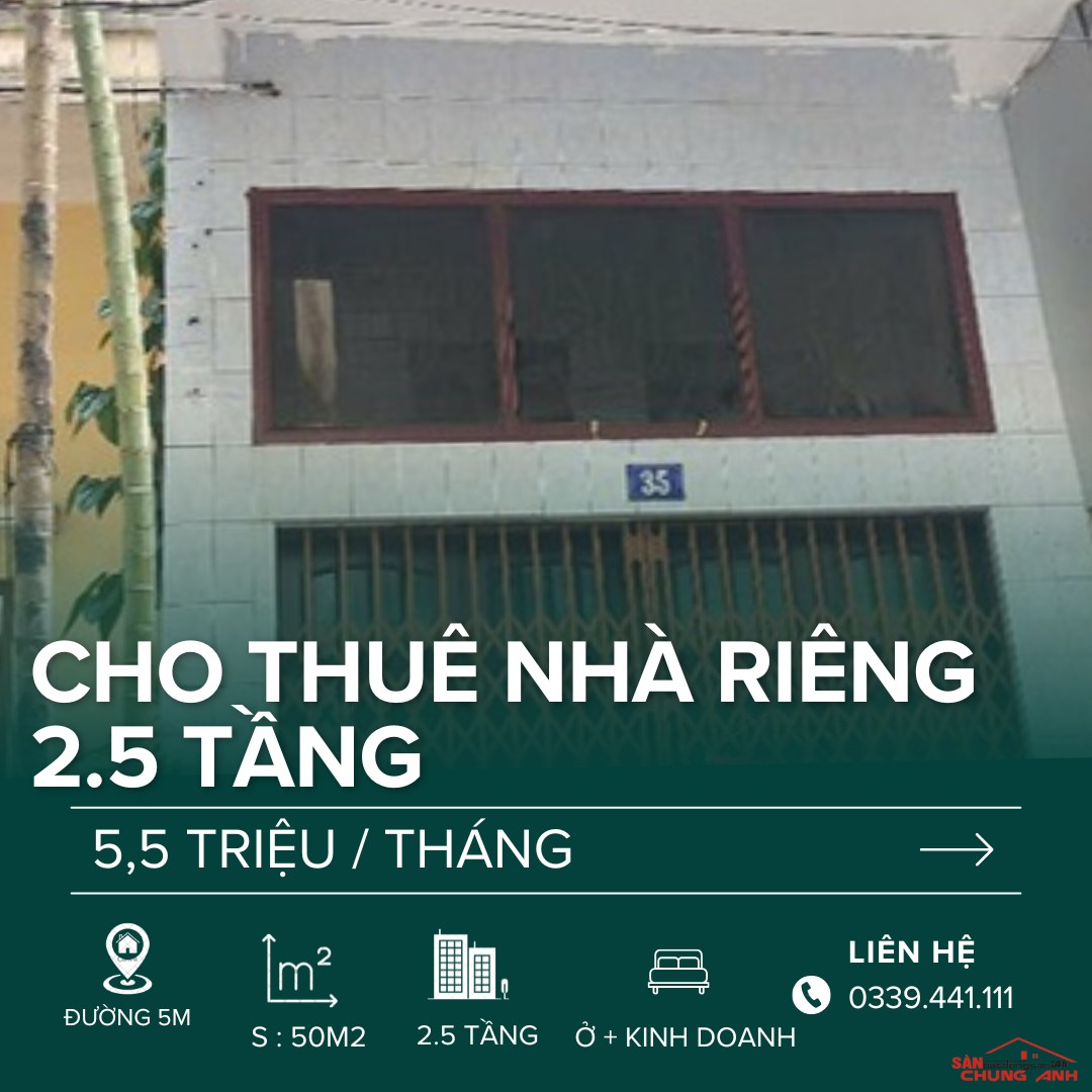CHO THUÊ NHÀ 2,5 TẦNG - PHƯỜNG HẠ LONG - TỈNH QUẢNG NINH.