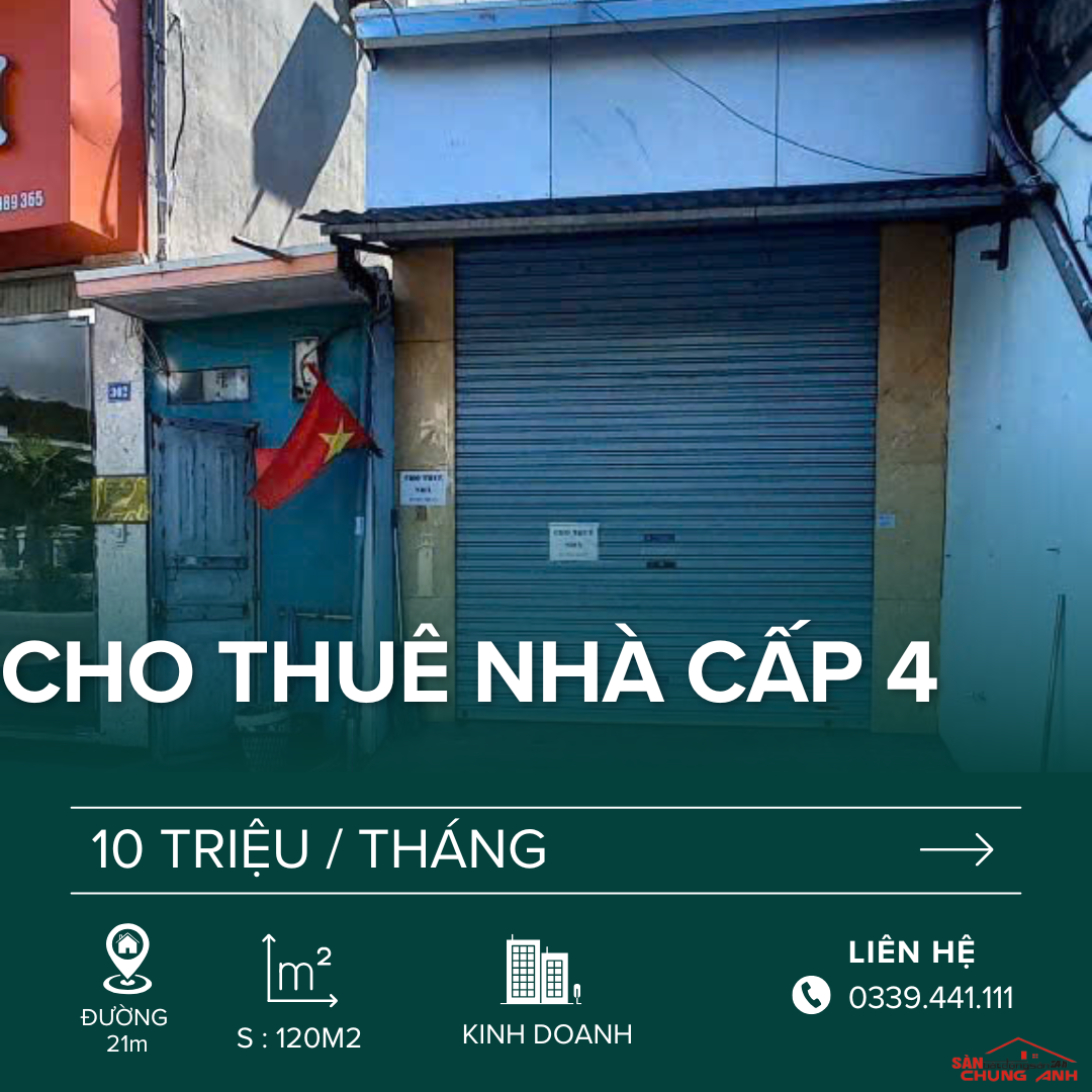 CHO THUÊ NHÀ CẤP 4 - PHƯỜNG HẠ LONG - TỈNH QUẢNG NINH