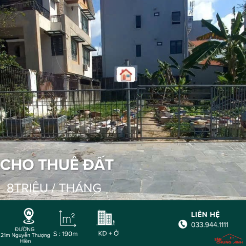 HL157 - CHO THUÊ Ô ĐẤT - PHƯỜNG HẠ LONG - TỈNH QUẢNG NINH